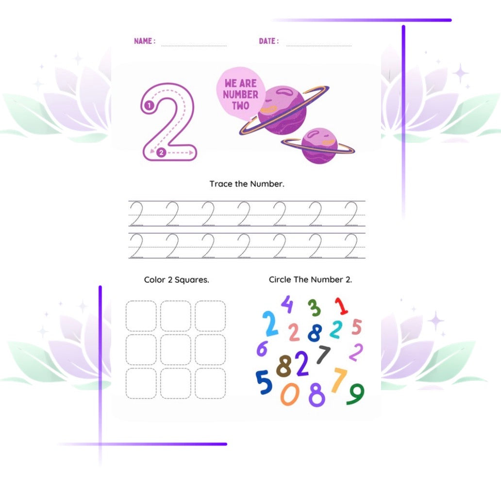 Preschool 100 pages of beginning math